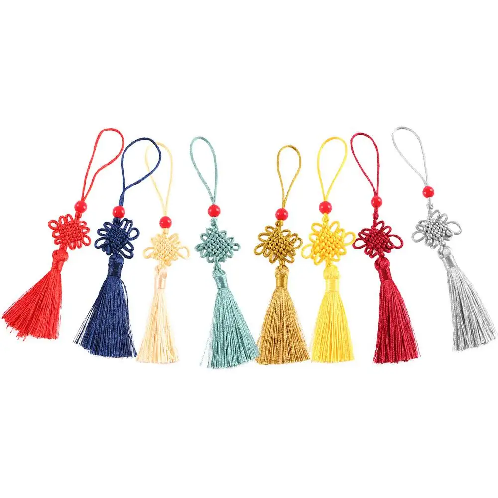 Wedding Ornaments Decoration Pendant Curtain Charms Tassel Chinese Knot Silk Tassel Pendant DIY Craft Chinese Knot Pendant