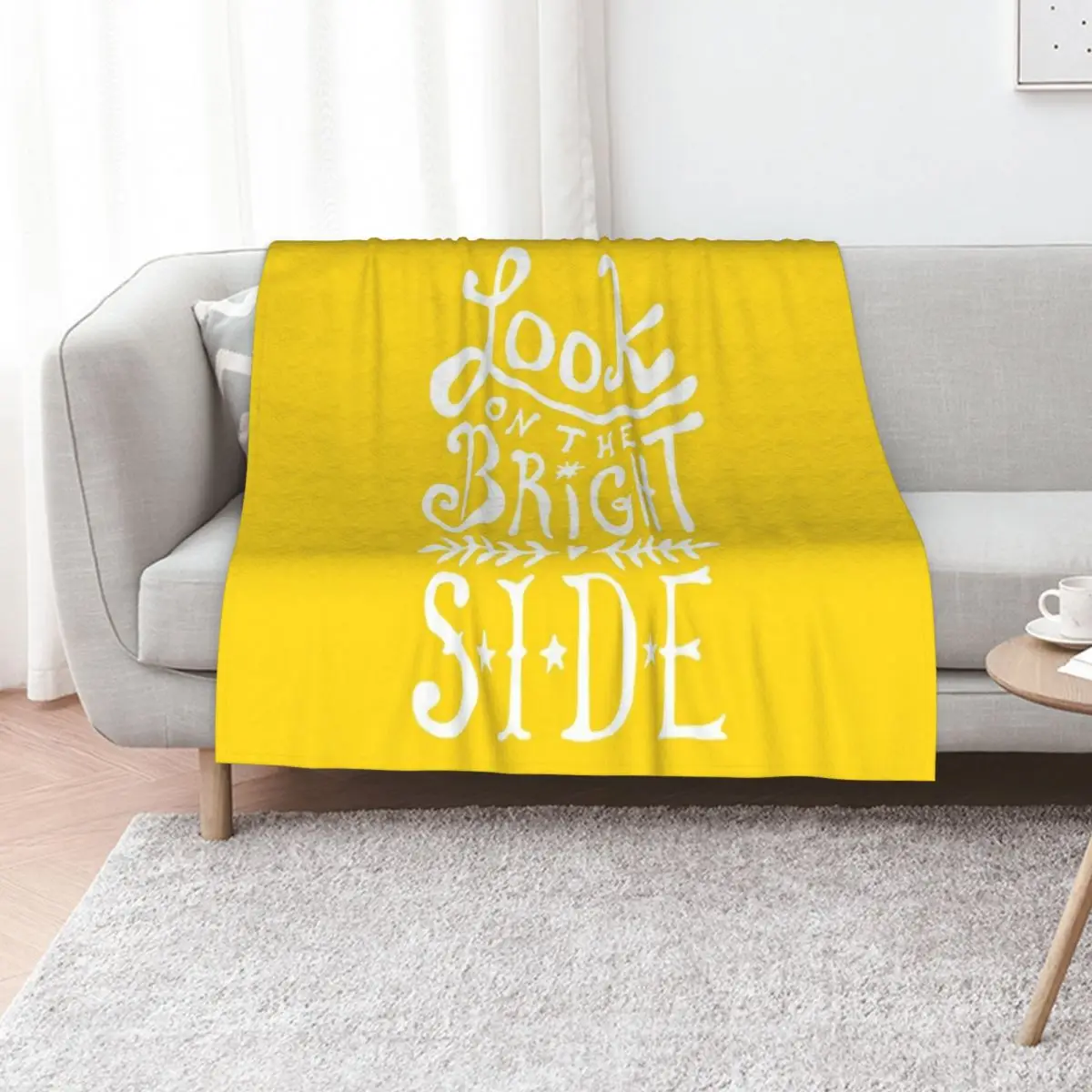 Look On The Bright Side Throw Blanket Sofa Furrys Winter beds For Baby halloween Luxury Thicken Blankets