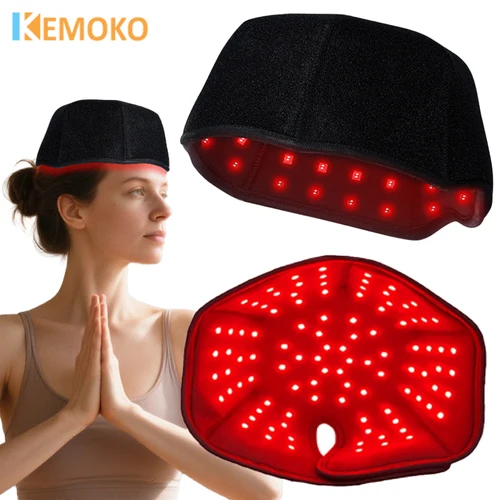 Terapia de luz roja para el cabello, tapa de crecimiento rápido, luz infrarroja, 660nm, 850nm, dispositivo de terapia para el tratamiento de la pérdida de cabello con carga USB