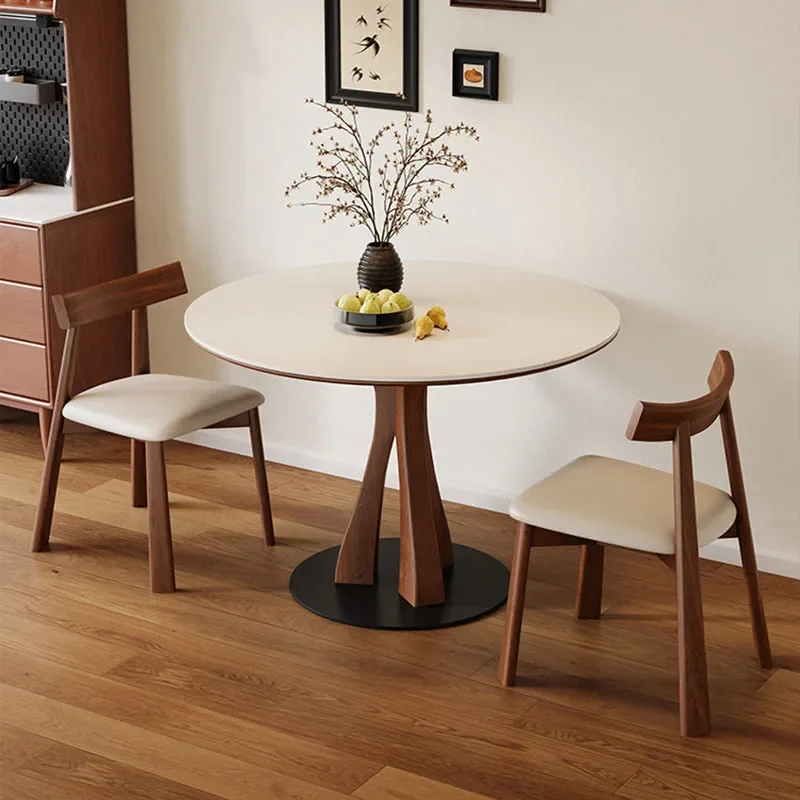 # Round Nordic Dining Table Modern Luxury Kitchen Restaurant Salon Corner Dining Table Designer Lounge Muebles Salon Furniture