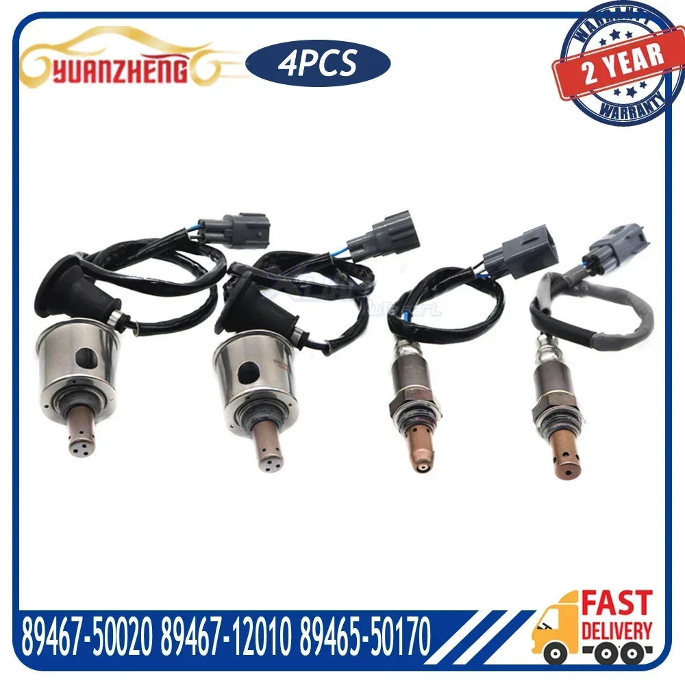 4pcs Upstream Downstream Air Fuel Ratio Lambda O2 Oxygen Sensor for Lexus LS460 07-09 4.6L 89467-50020 89467-12010 89465-50170