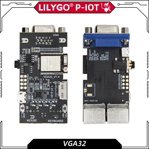 LILYGO®TTGO VGA VGA32 módulo V1.4 PSRAM ESP32 PS/2 controlador de ratón y teclado biblioteca de gráficos motor de juego ANSI/VT Terminal