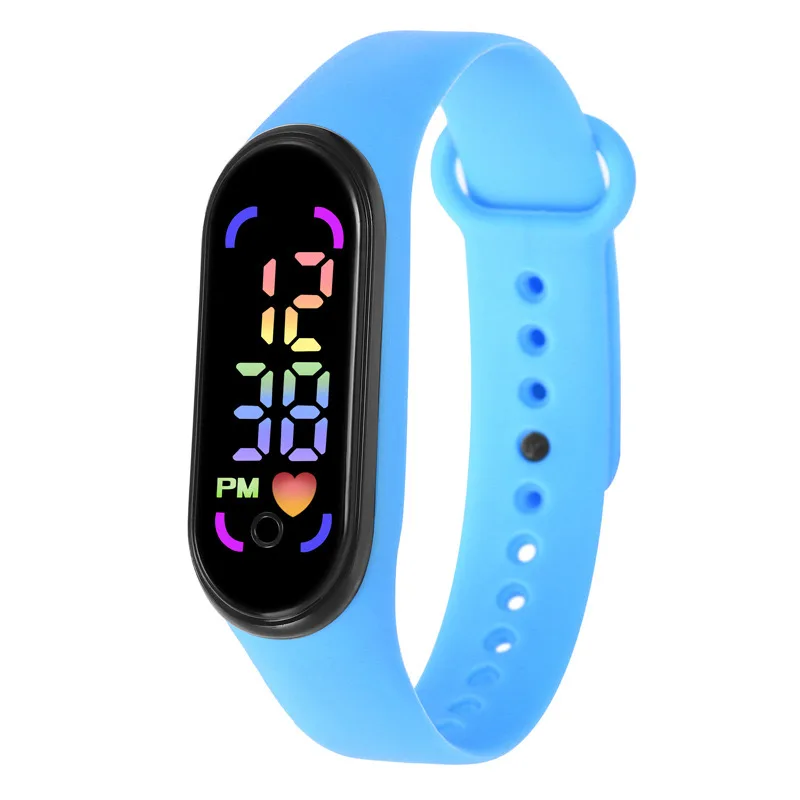 2025New ساعة رياضية الرجال معصمه النساء LED عرض الرياضة في الهواء الطلق اللياقة البدنية ساعة معصمه ل Xiaomi 9 mi 8 Redmi 10 متعدد الألوان