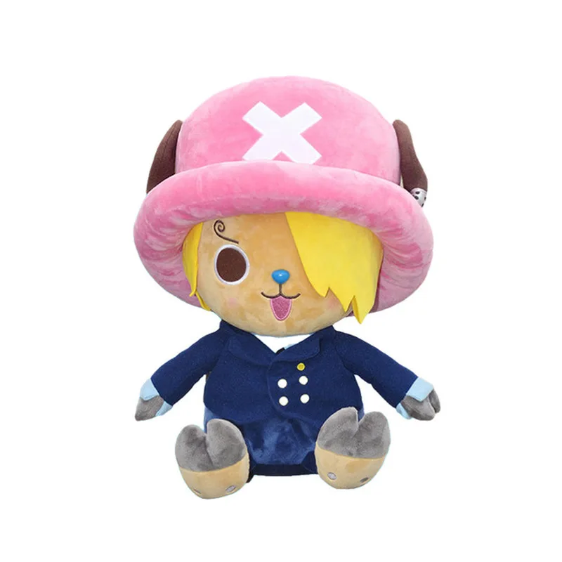 New 25cm Luffy Zoro Chopper Plush Doll Toys Anime One Piece Character Stuffed Animals Cute Pop Doll Pillow Boys Birthday Gifts