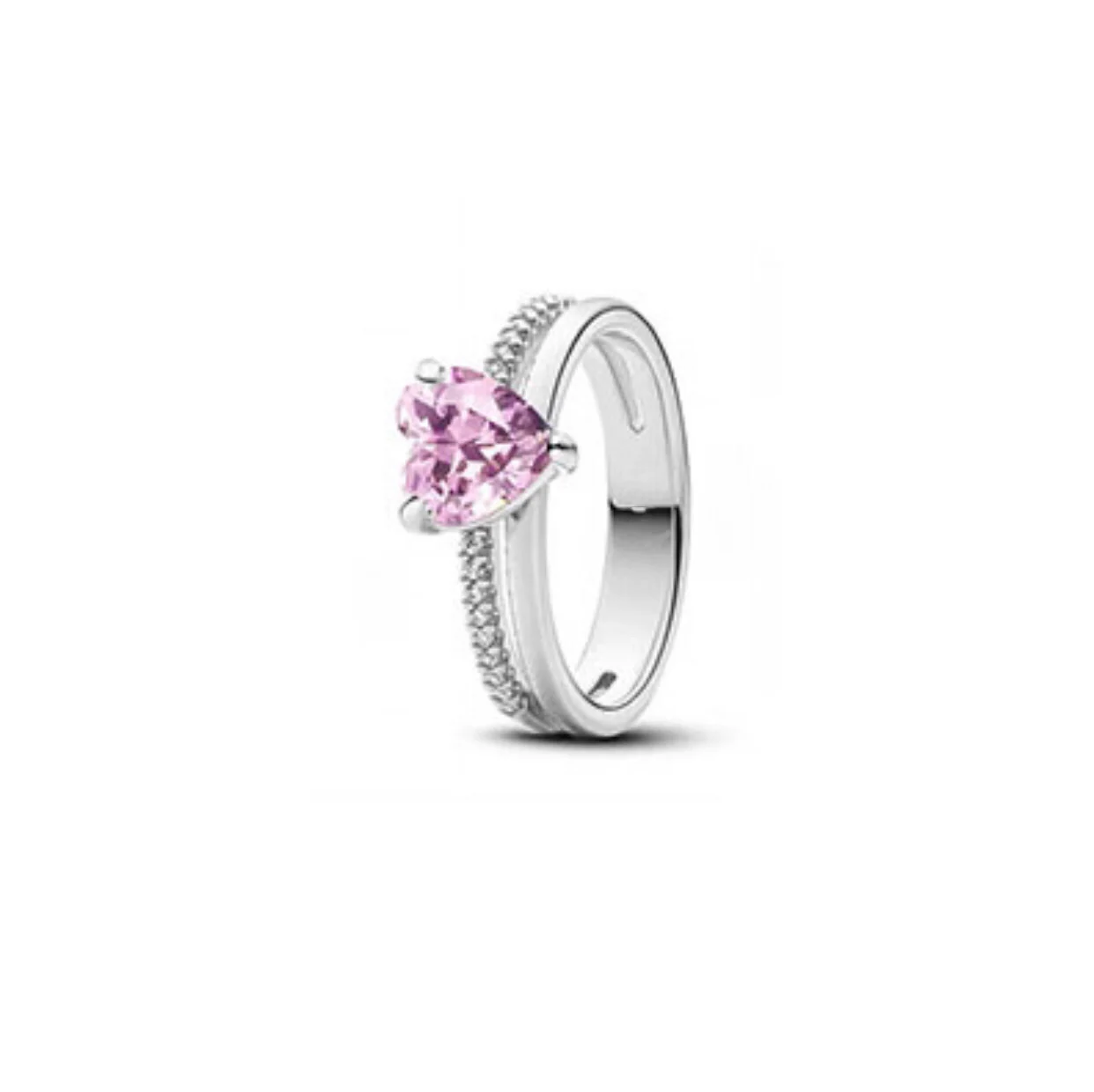 2025 جديد 100% 925 فضة القلب الأبدي الزركون خاتم للسيدات الزفاف المشاركة عيد الحب غرامة مجوهرات هدايا