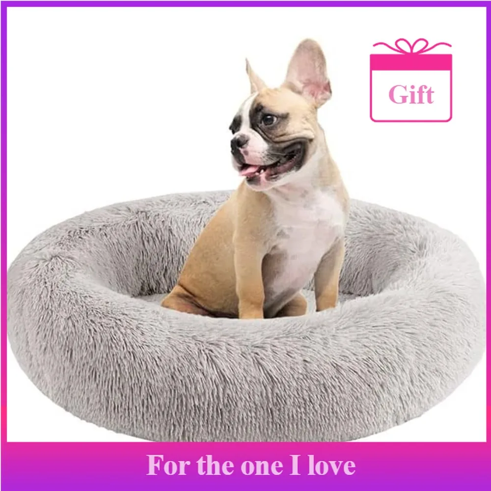 

Orthopedic Dog Bed, Soft Memory Foam Faux Fur Oval Dog Sofa, Suitable for Indoor Dog Beds