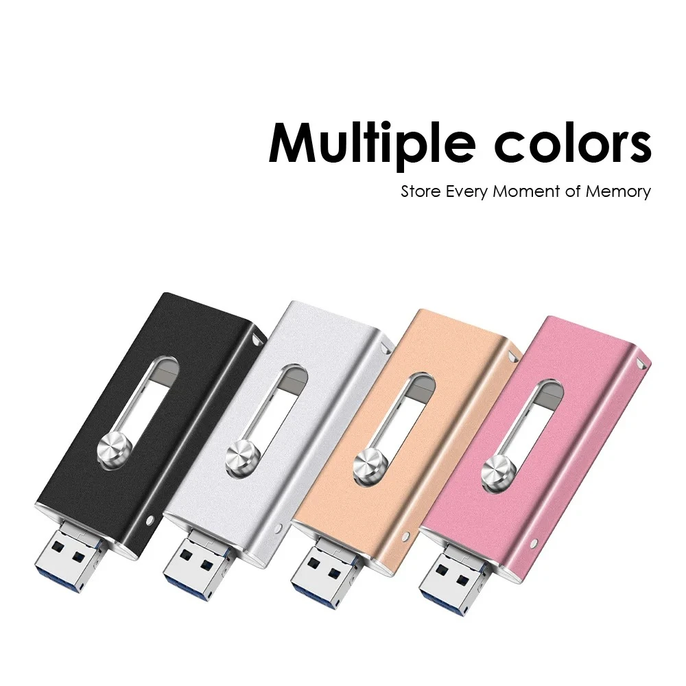 USB Flash Drive Photostick High Speed Sticks External Storage Pen Drive For Phone iPhone Android PC Copy Photo Videos Files