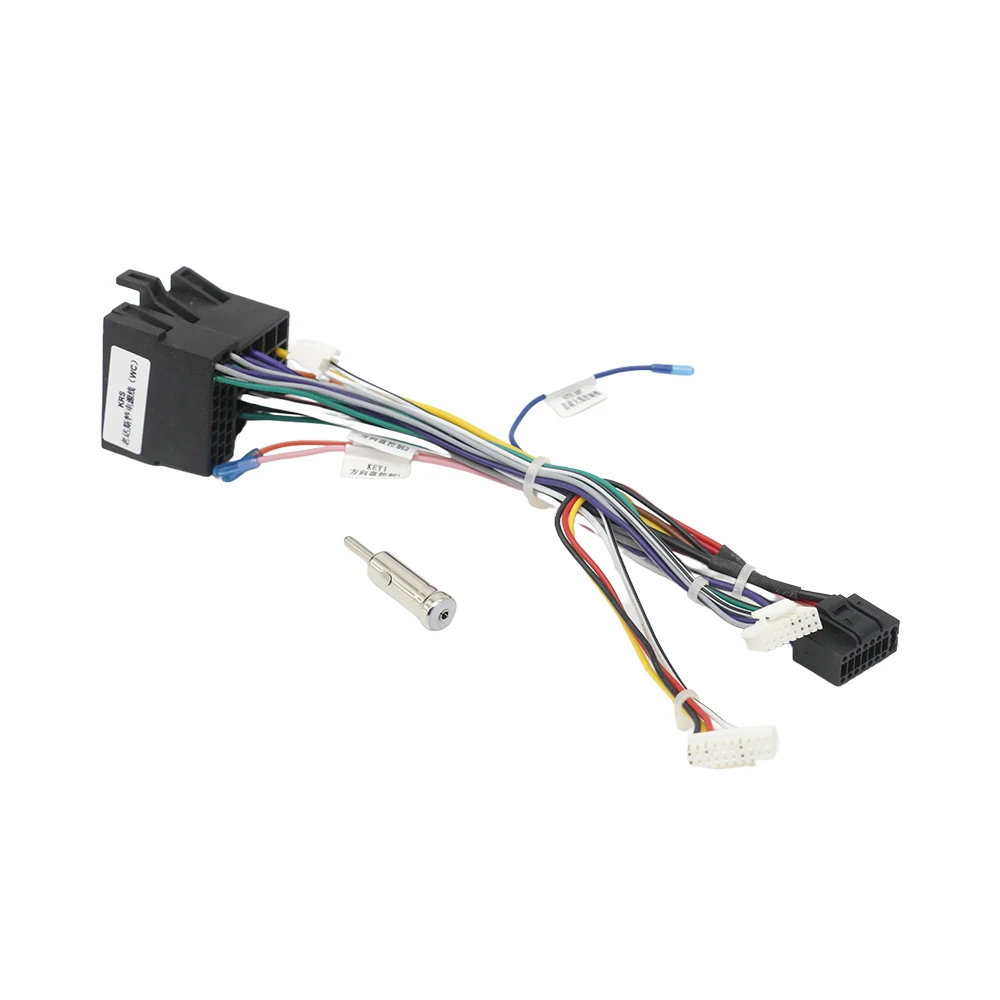 16 Pin to ISO Wiring Harness Canbus Box Decoder for Renault Duster Sandero Symbol, Car Head Unit Cable Adapter