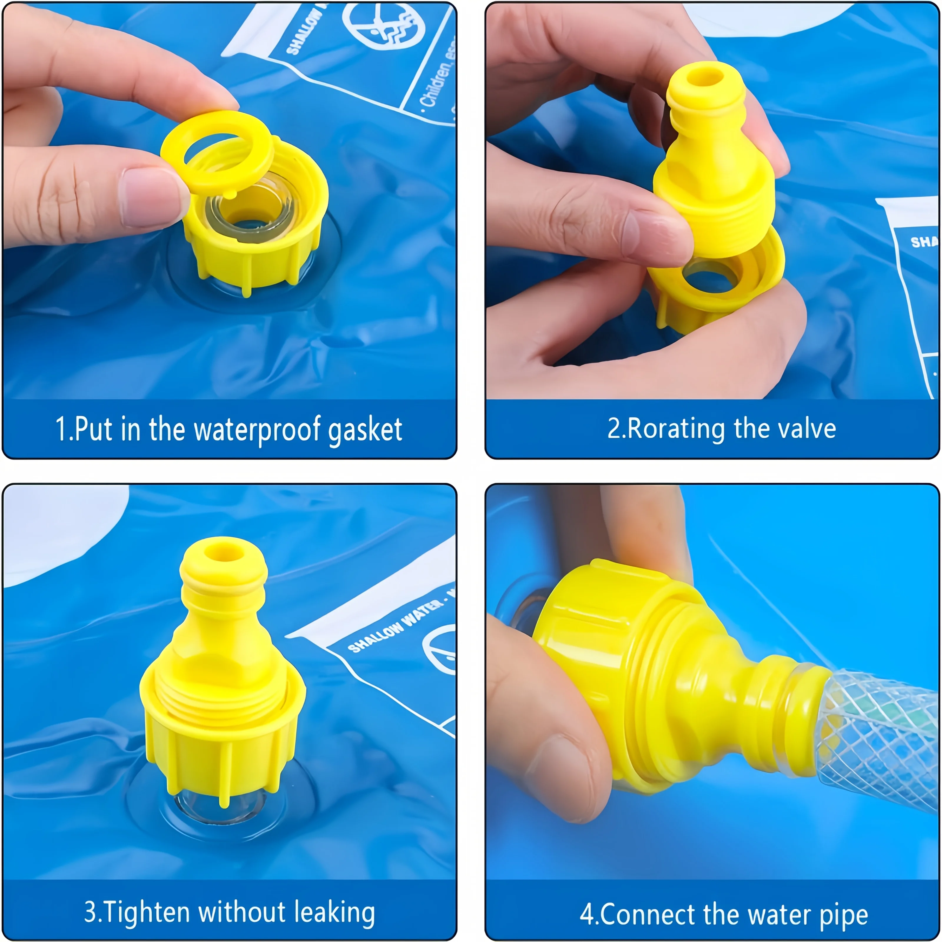 PVC Inflatable Splash Pad Sprinkler for Kids Baby Learning Summer Outdoor Water Play Mat Toys for Family Backyard and Lawn Fun - view 3