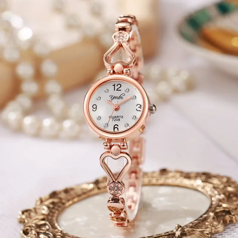 Luxury Korean Version Student Watch Women Quartz Watches Love Shaped Strap Minimalist Wristwatch Reloj Mujer Gifts Dropshipping