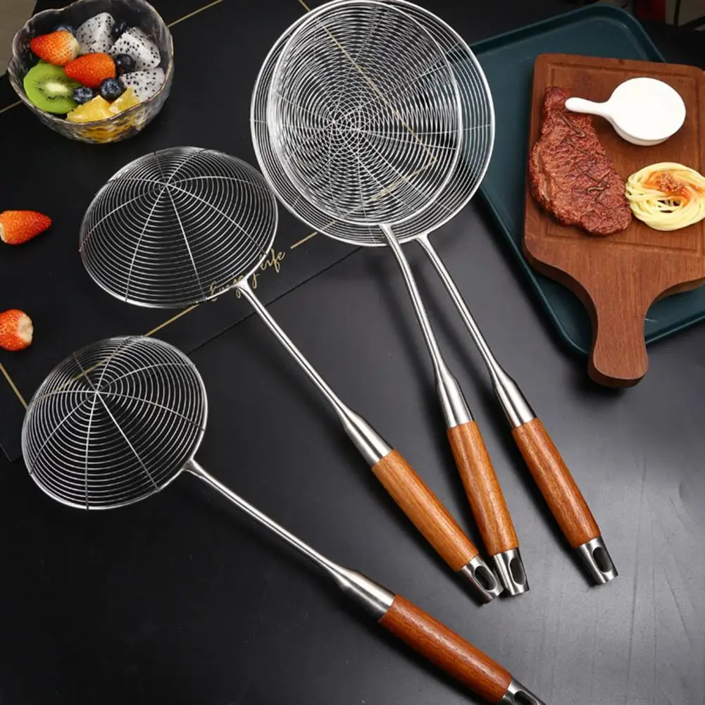 Skimmer Ladle Utility Large Cooking Spoon Slotted Skimmer Ladle Stainless Steel Colander Spoon