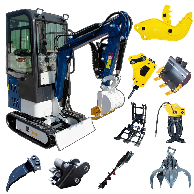 شحن مجاني 1 طن 1.5 طن 2 طن حفار الكابينة EPA EURO 5 حفار قياسي حفارة صغيرة أسعار خصم كبير