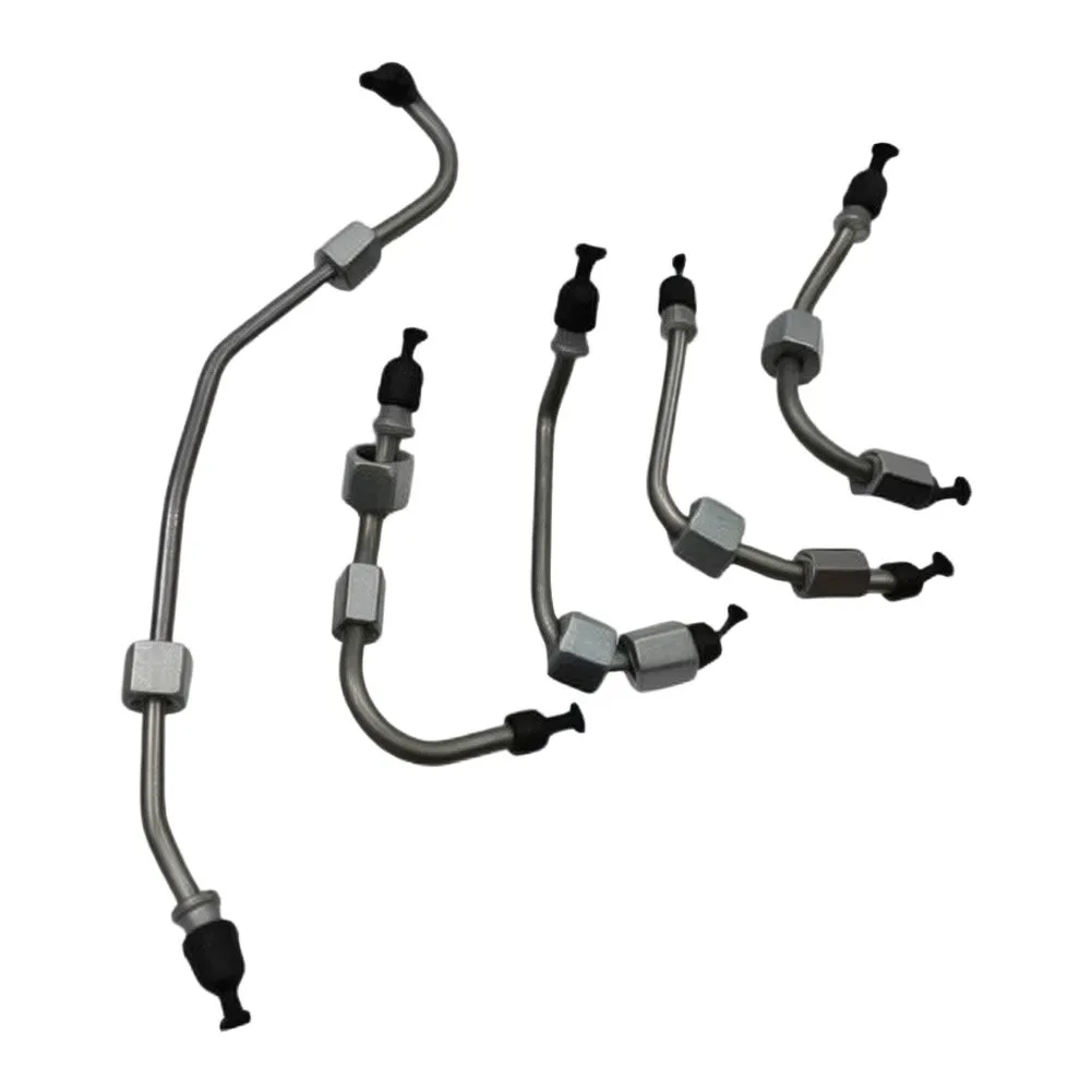 /5pcs /Fuel /Injector Pipes For Fiat For Ducato Daily 2.3 2006+ Euro4 Euro5 Engine Replacement Part Metal Silver Tube Fit