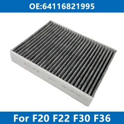 Filtr kabinowy samochodu klimatyzator 64116821995 dla BMW F20 F21 F30 F31 F32 F34 F36 116d 218d 320i 325d 328 330i węgiel aktywny