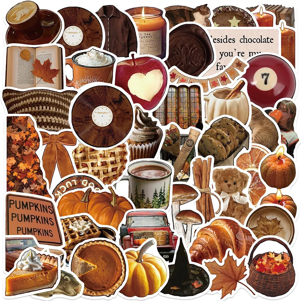 10/30/50pcs Vintage Cartoon INS Stijl Esthetische Stickers Decals Laptop Telefoon Plakboek Dagboek Fiets Decoratie Graffiti sticker