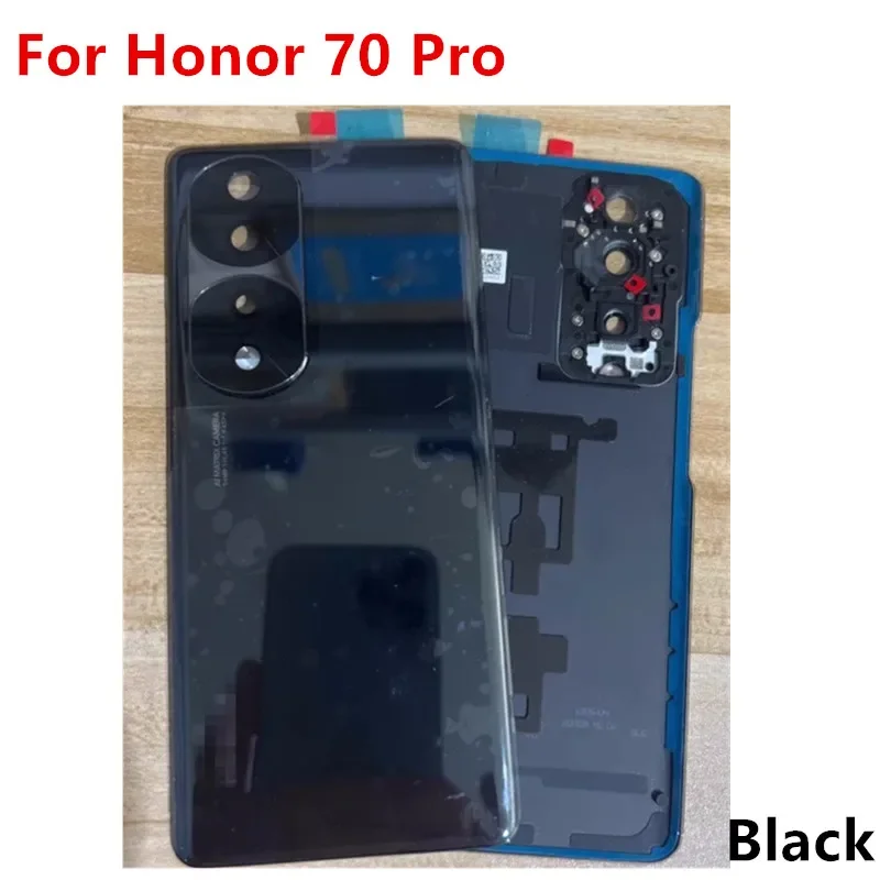 Housing For Huawei Honor 70 /  Pro Battery Cover Repair Back Door Phone Replace Rear Case   Camera Lens Logo Adhesive