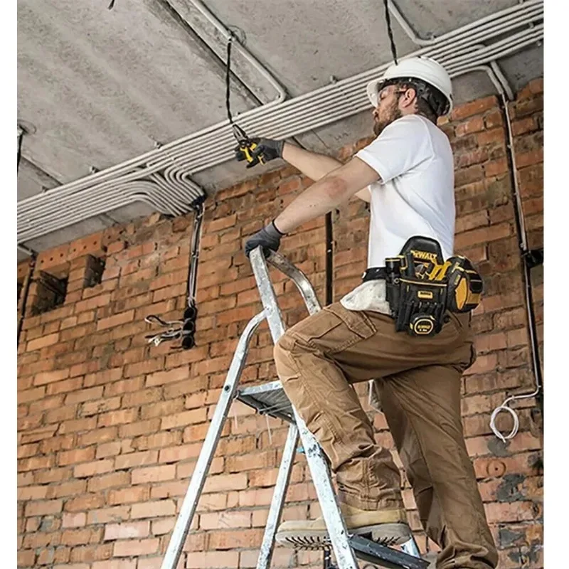 

Компактная поясная сумка для инструментов DEWALT - 6 карманов, для хранения электрических отверток/гайковертов, аксессуаров для инструментов DWST83486-1-23