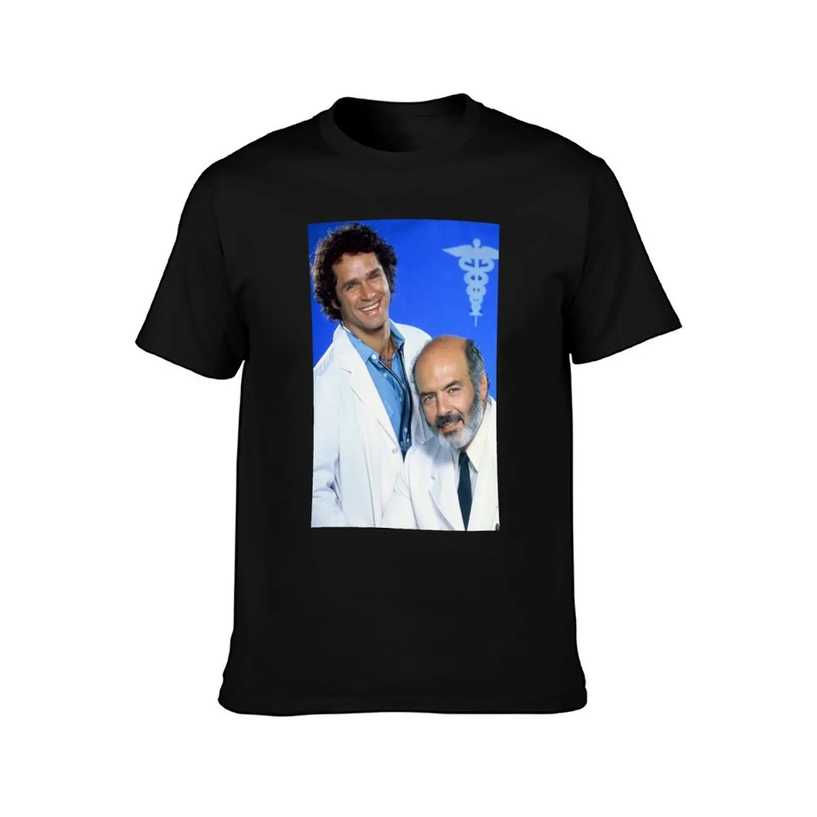 #Trapper #John #M.D. #in #Pernell Roberts Gregory Harrison T-Shirt Basic Solid Color Casual Tee Shirt T-Shirt