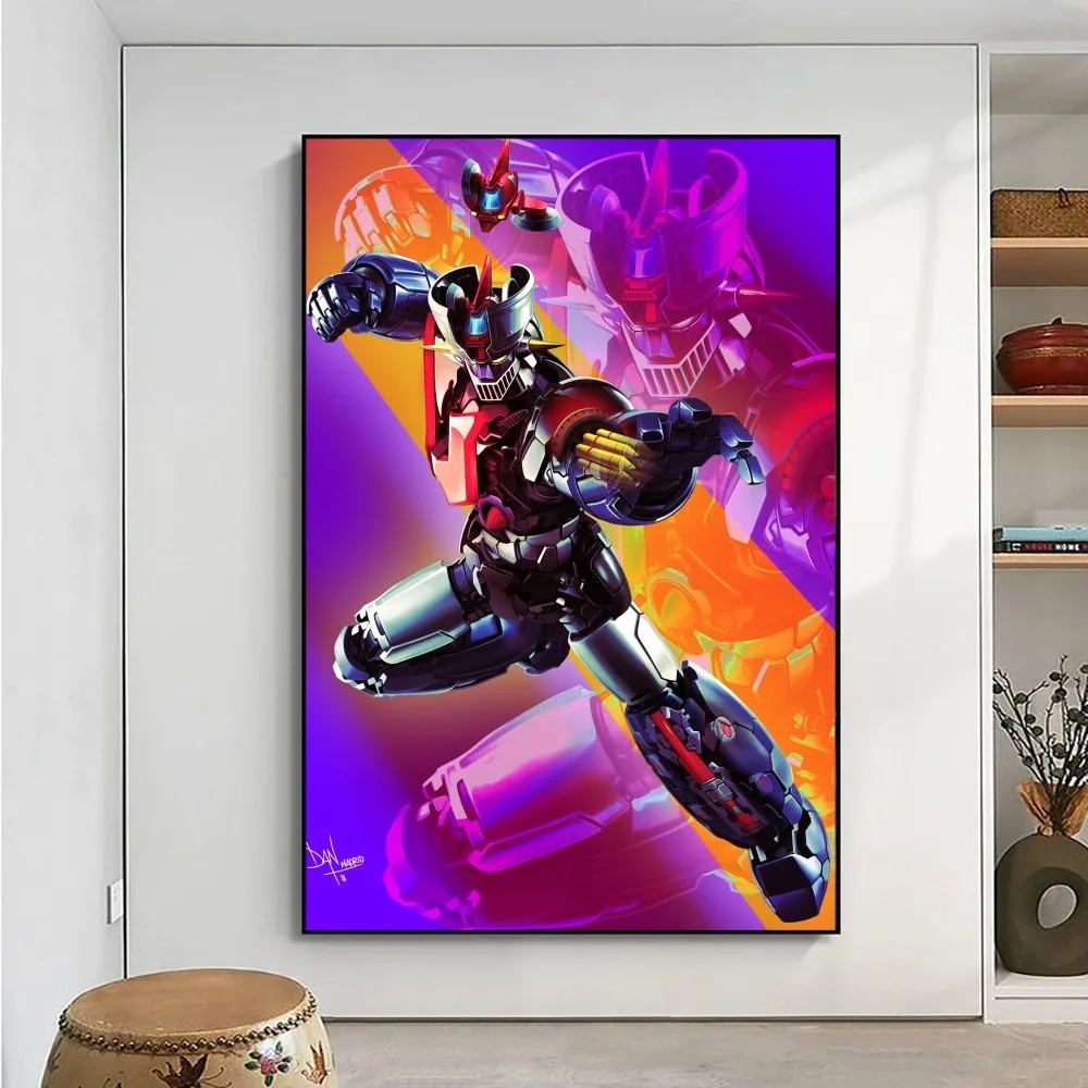 Cartoon Art Robot G-Goldorak M-Mecha Poster No incorniciato Poster Kraft Club Bar Paper Vintage Wall Painting Bedroom Study Stickers