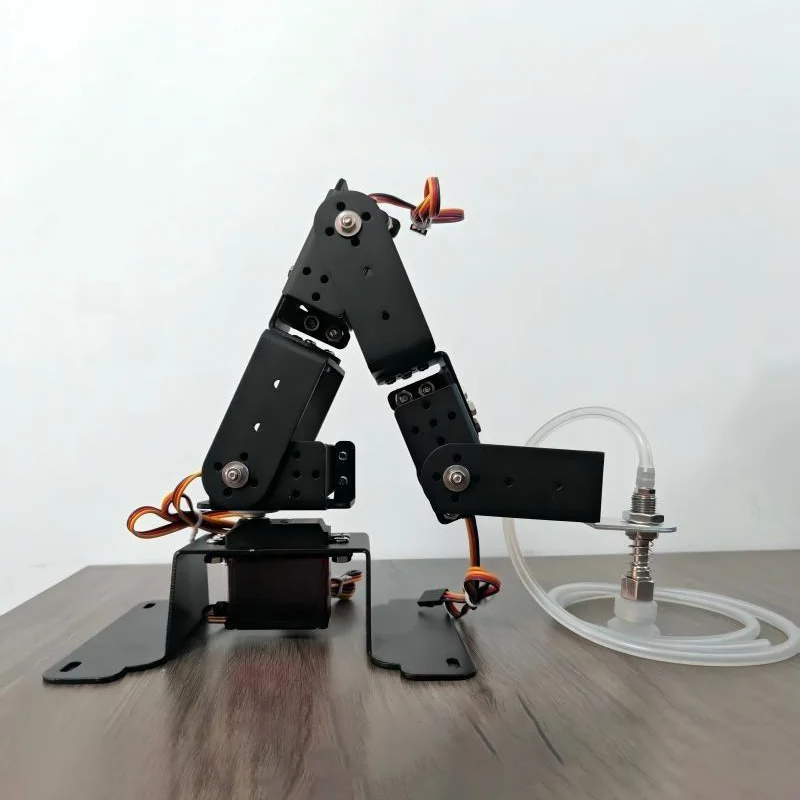 4 Dof แขนหุ่นยนต์ Air ปั๊มดูดถ้วย Servo PWM ควบคุม MG996 สําหรับหุ่นยนต์ Arduino DIY ชุดโปรแกรมดูดถ้วยแขนหุ่นยนต์