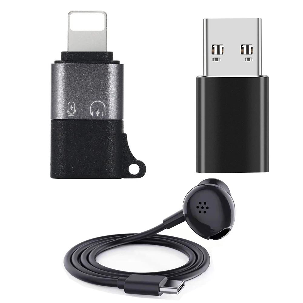 Type C To USB Adapter OTG Fast Charging Data Cable Converter Data Transfer Adapter Monitor Headphone for Lavalier Mic New