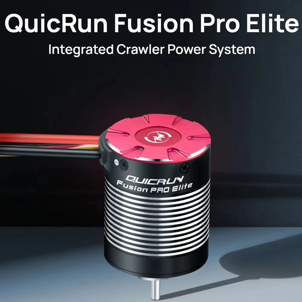 HOBBYWING QuicRun Fusion Pro Elite 50A 2300KV Sensored Brushless Integrated ESC Motor for 1/10 RC Model Car Crawler Accessories