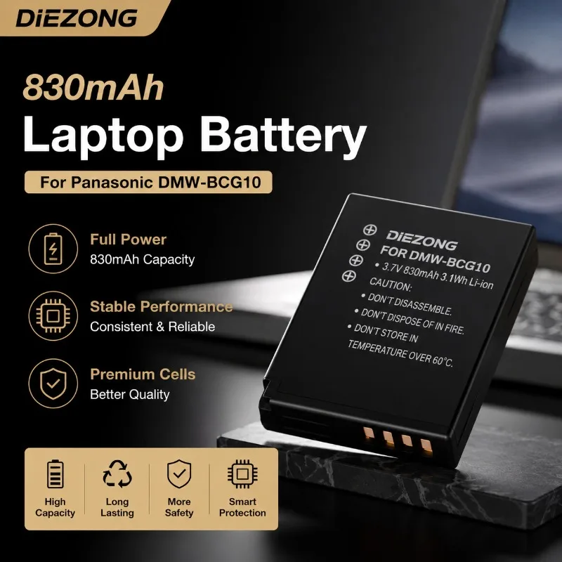 In Stock  For Panasonic DMC-TZ7/TZ8/TZ10 | Strong Compatible IN STOCK Persistent standby FB DMW-BCG10 Camera Battery