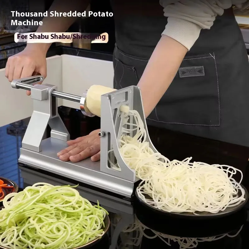 

Измельчитель овощей, 3-зубчатые лезвия, спирализатор с прямыми краями, слайсер, резак для обработки овощей