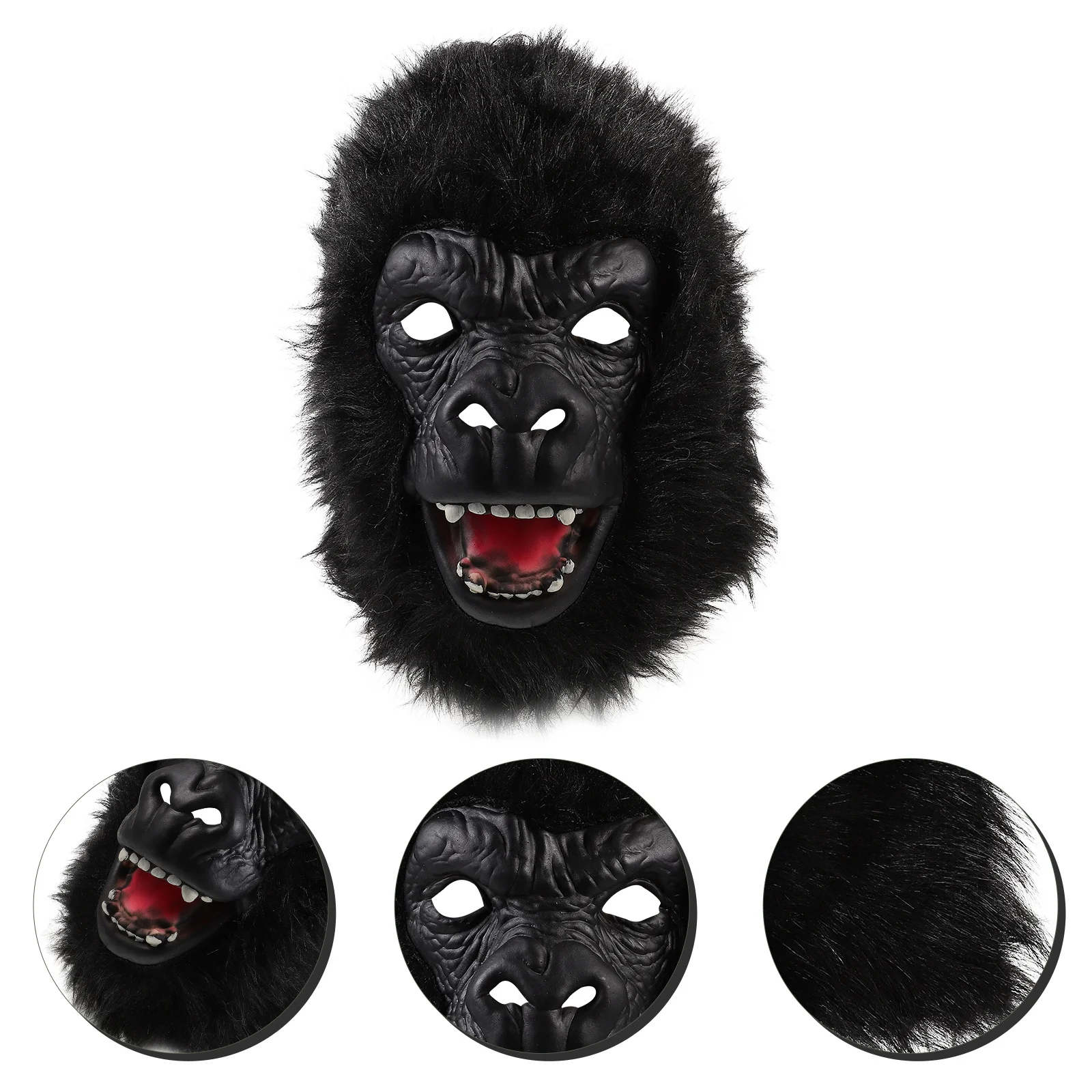 

1pc Gorilla Mask Latex Material Lifelike Design Halloween Party Cosplay Prop Carnival Festival Masquerade Outdoor Event