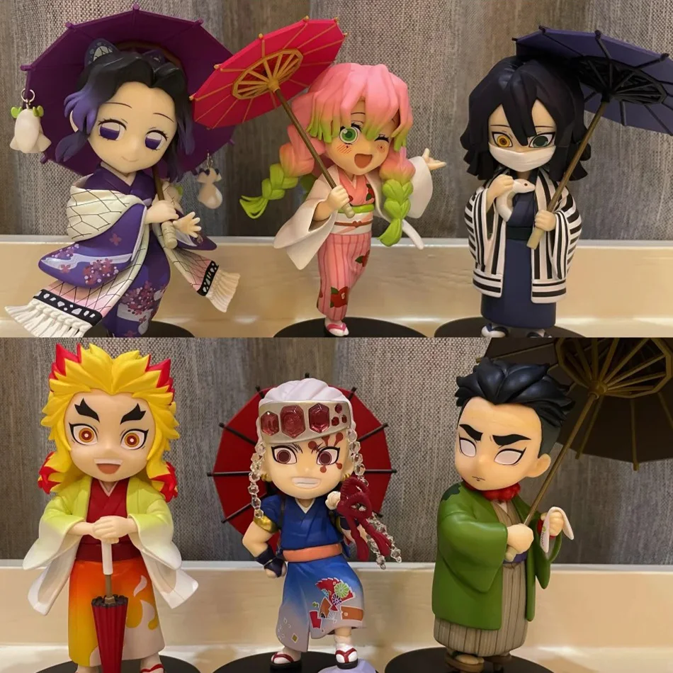 

1-12 шт. Аниме-фигурки Demon Slayer: Kimetsu No Yaiba, серия «Сливовый дождь», коллекционная фигурка-сюрприз, модель воина, игрушка-фигурка