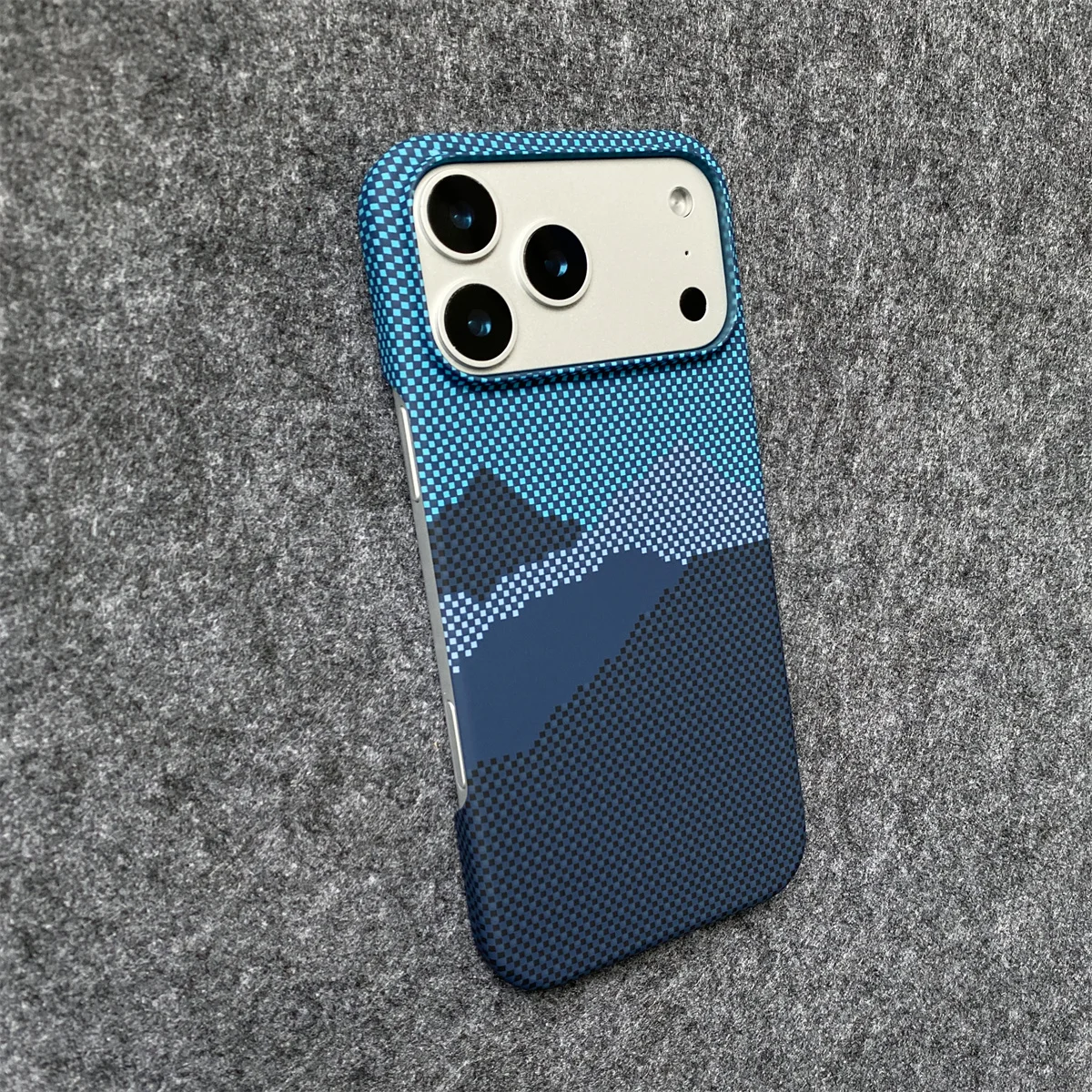 Luxuriöse Kevlar-Carbonfaser-Muster, hochwertige harte PC-Telefonhülle für iPhone 17, Air 16, 15, 14, 13, 12, 11, Pro Max, stoßfeste Abdeckung