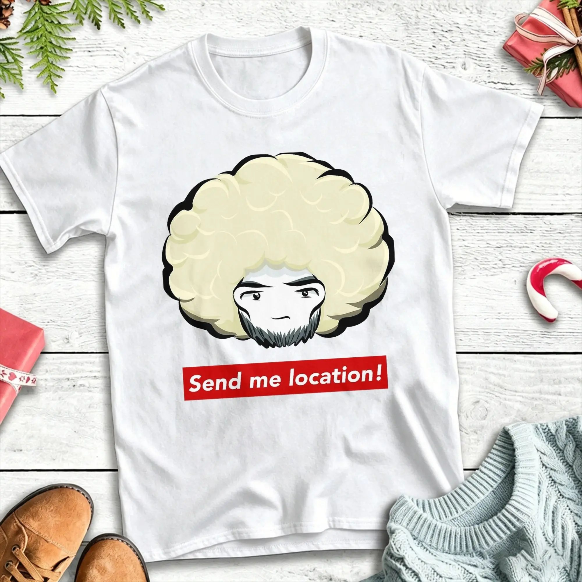 Khabib Nurmagomedov  Send me location Cotton T-Shirt For Adult  Vintage T Shirts Hip Hop Tee Shirt Big Size Custom Logo Tops