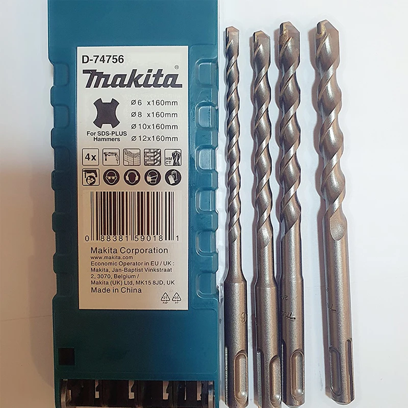 ماكيتا D-74756 SDS-Plus المطرقة مثقاب مجموعة 4 قطعة البناء الخرسانة 160 مللي متر مارد المعادن أداة متينة المرفقات #5