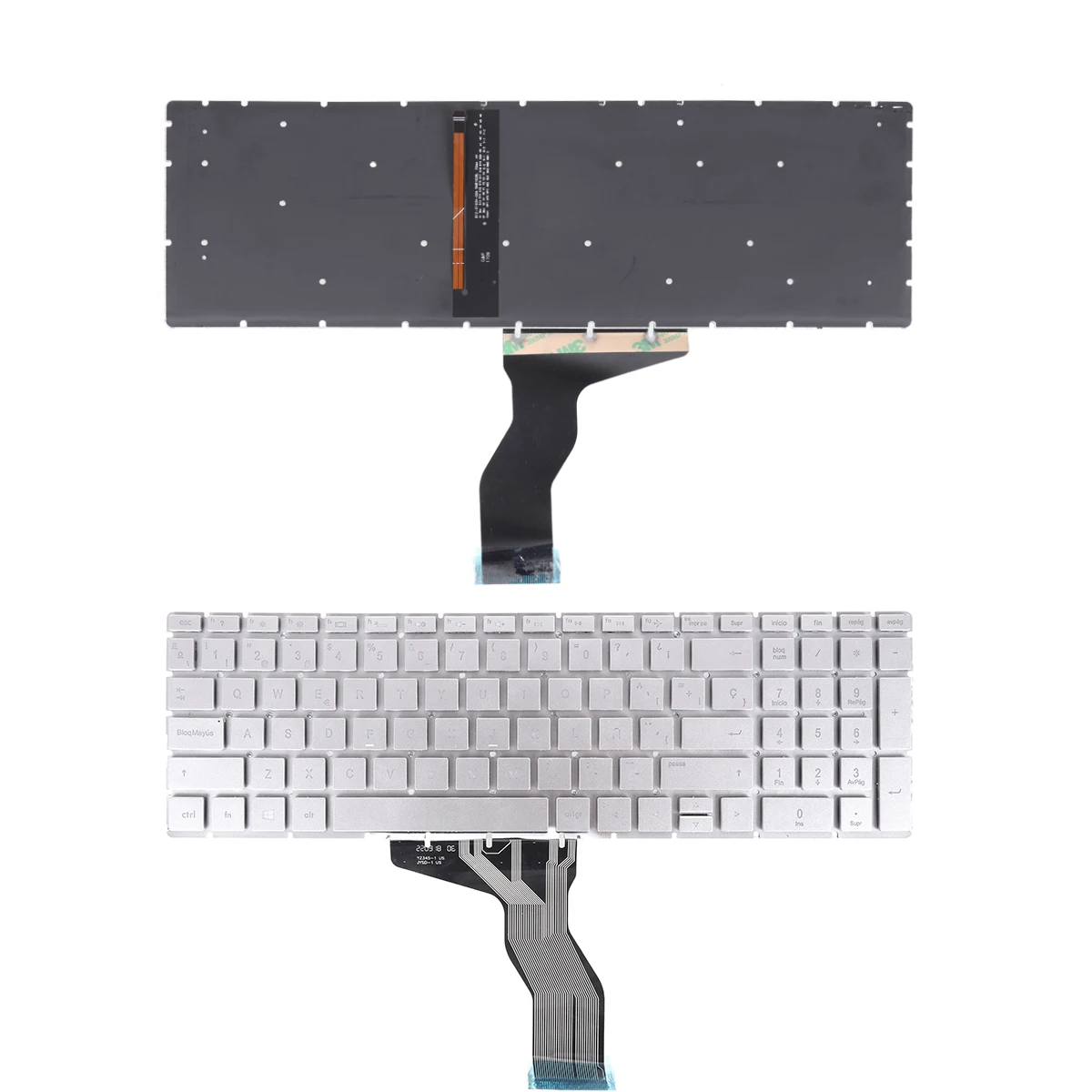 New SP Laptop Keyboard for HP Pavilion 15-BS 15-BW 15-CC 15-CD 15-CB 17-AK 17-BS 250 G6 255 G6 256 G6 Silver Backlit