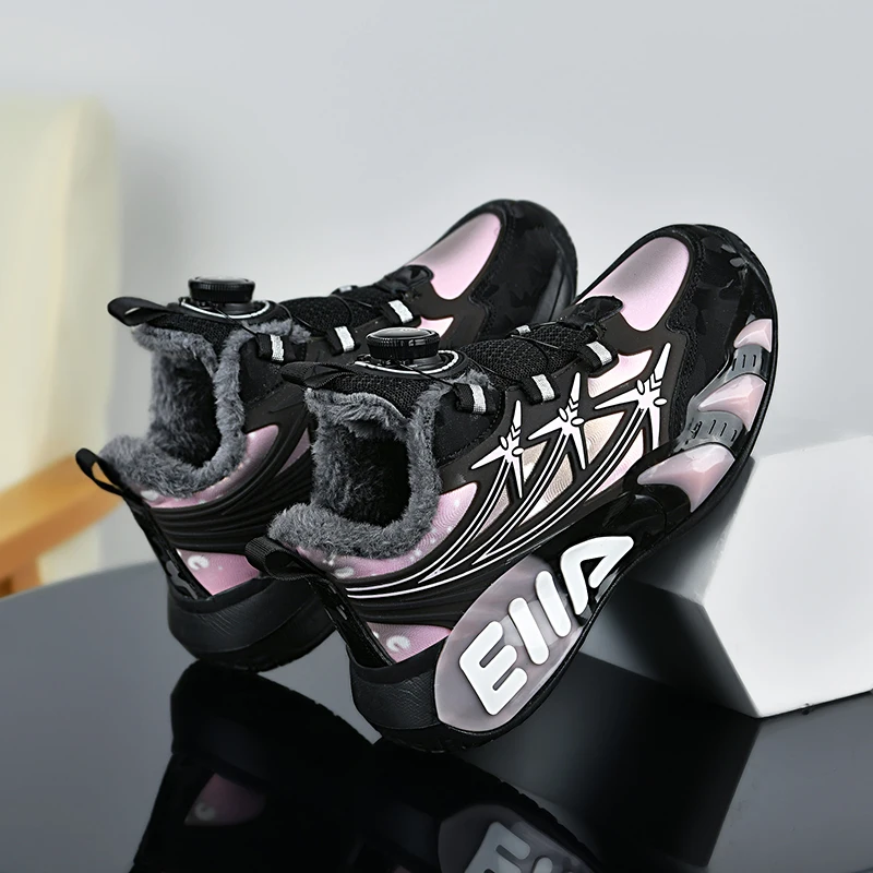 

2025 New children's basketball shoes boys' shoes soft-soled sports shoes boys' anti-slip running shoes with fleece cotton