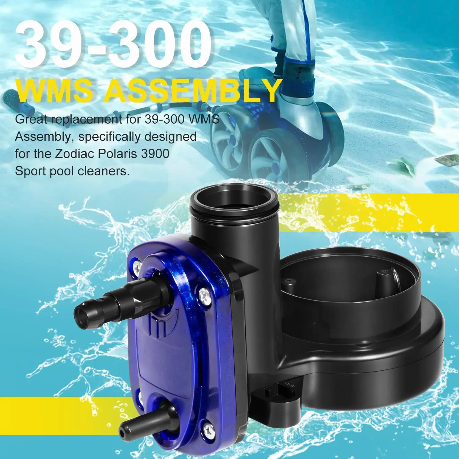 Replacement for Zodiac Polaris 3900 Sport WMS Assembly with O-Ring, Water Management System Replacement Part for Pool Cleaner