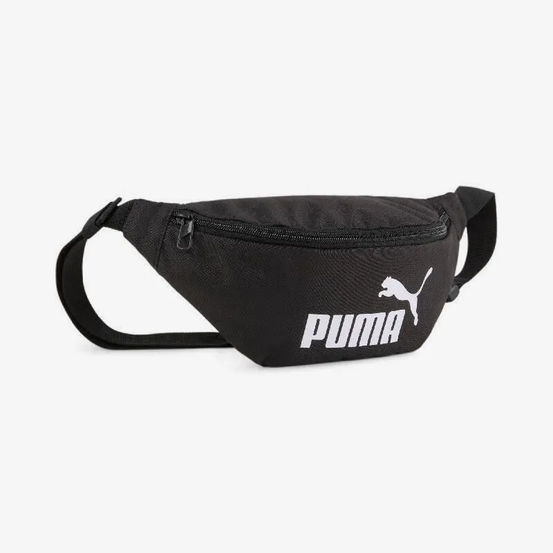 PUMA Black Fanny Pack Adjustable Buckle Waist Bag Zipper Pocket Lightweight Sports Crossbody Chest Bag 091165-01