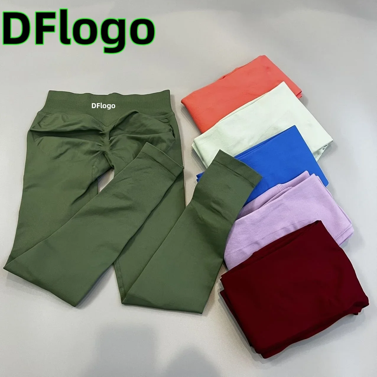 

Dynamic Leggings Women Curl Up Seamless Yoga Pants High Quality Leggings Low Ribbed Fitness Pants High Stretch Fitness Leggings