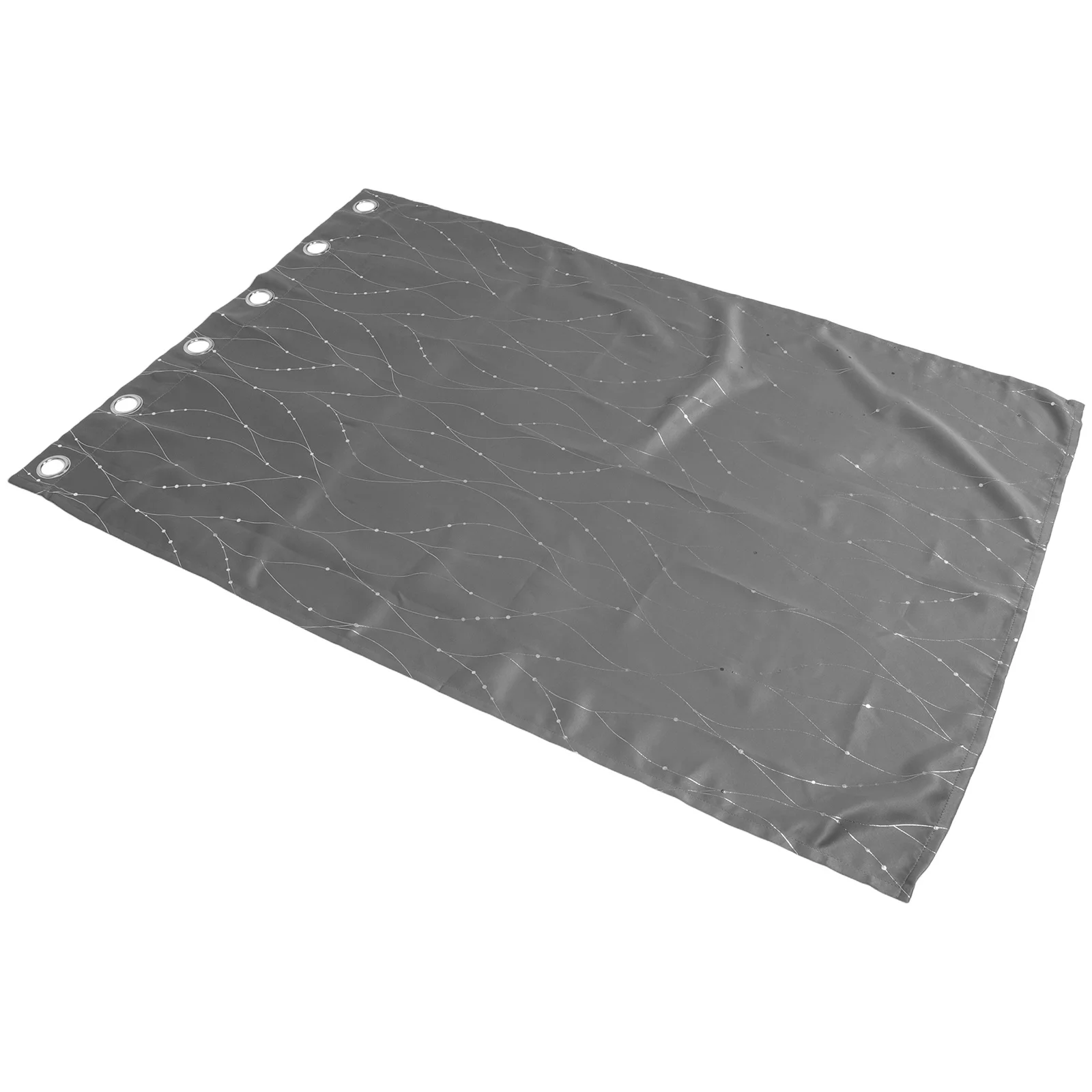 1pcs Tirai Blackout Abu-abu dengan Grommet Atas, Tirai Jendela Penghalang Cahaya untuk Kamar Tidur dan Ruang Tamu