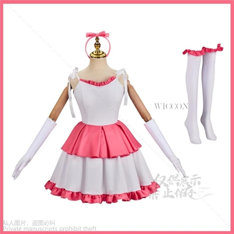 أفلام الرعب الكمال JK كيريجو ميما تأثيري حلي شعر مستعار الوردي الأبيض فستان الأميرة امرأة مثير جميل كرنفال حفلة البدلة لوليتا