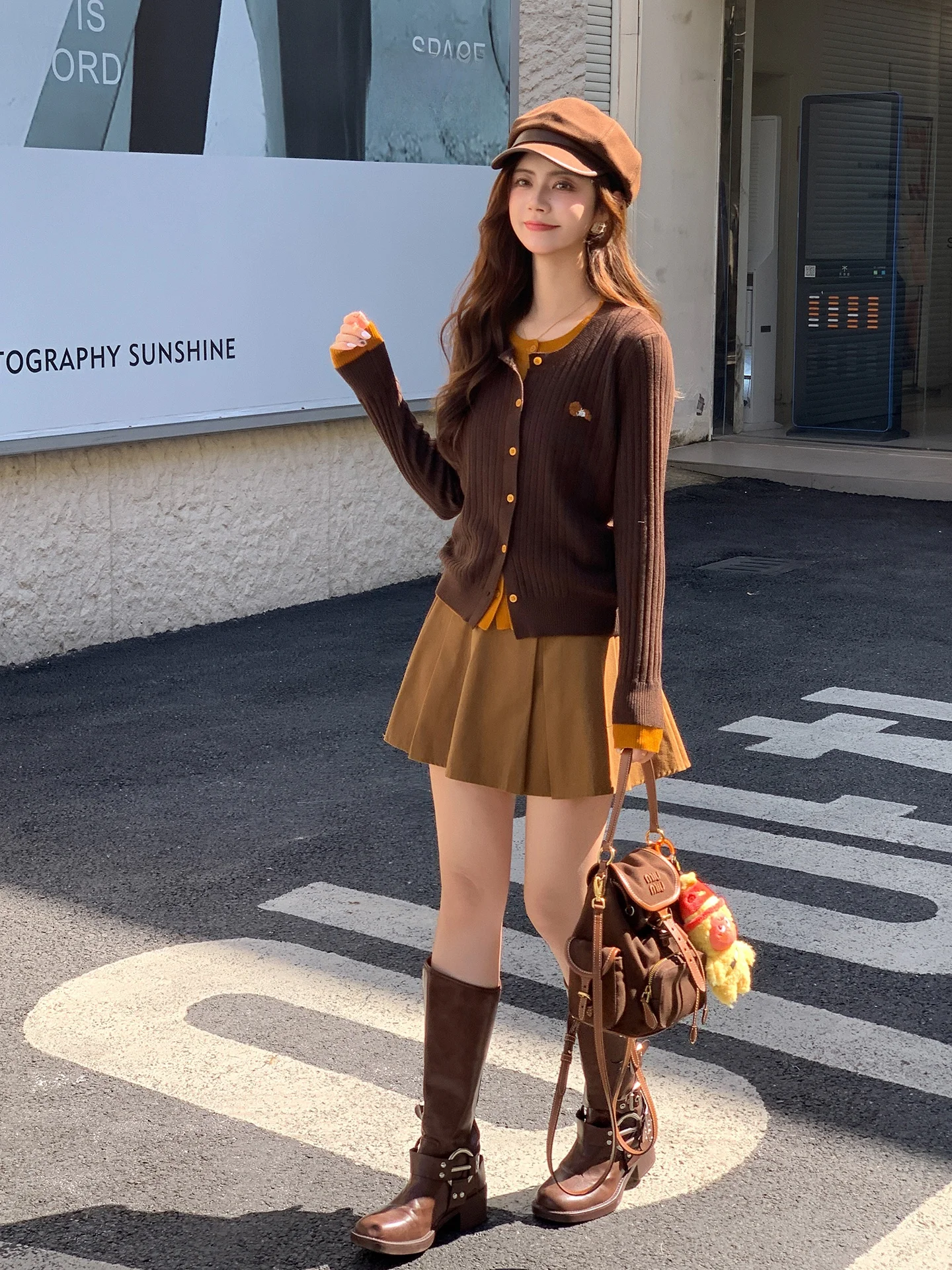 

Silk Wool Knitted Sweater Ladies Long Sve Inner Wear Fake Two-Piece Cardigan Soft Comfortable Regular Fit Autumn Faion