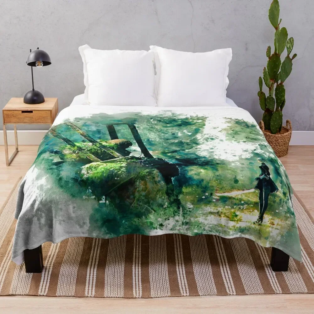 

Nier Automata Painting Throw Blanket Decorative Soft Throw Blanket for Couch Sofa