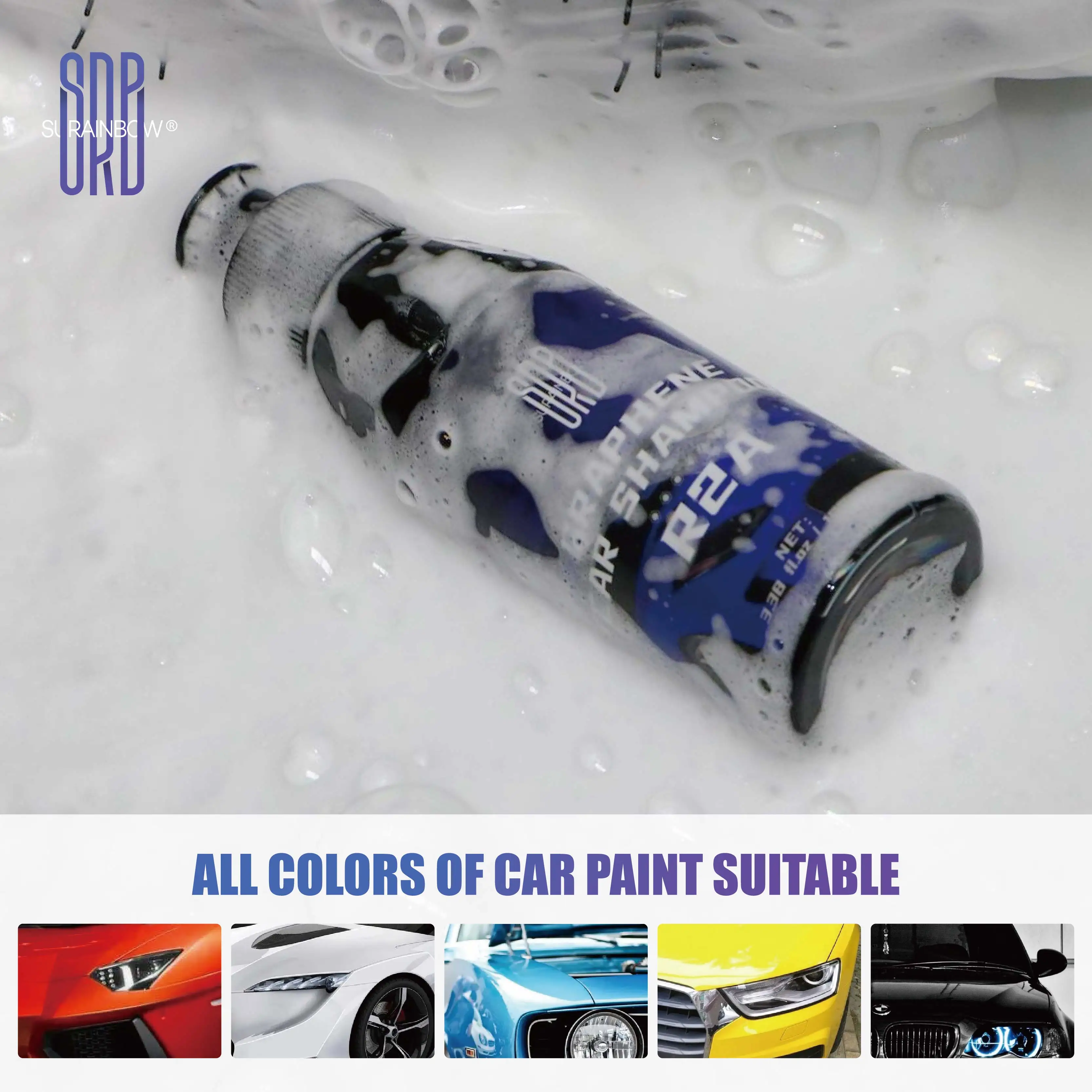 Graphene Car Wash Soap - High Foaming Graphene Infused Car Soap - Ads Hydrophobicity, Powerful Cleaner & Protection, 1/2/3pcs