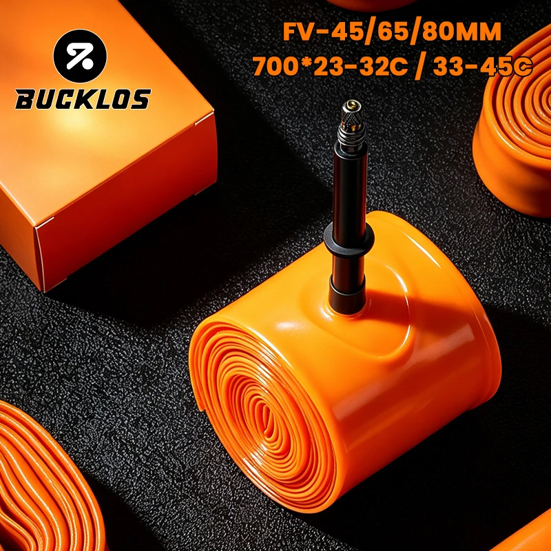 BUCKLOS TPU Fahrradschlauch 700C Ultraleichter Fahrradschlauch für Rennräder und Gravelbikes Langlebige TPU-Fahrradschläuche