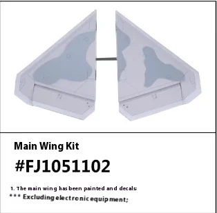 FreFukF-22 64mm Raptor Accessoires d'avion, Fuselage, Ailes principales, Cockpit, Ailes de queue, Stickers de train d'atterrissage