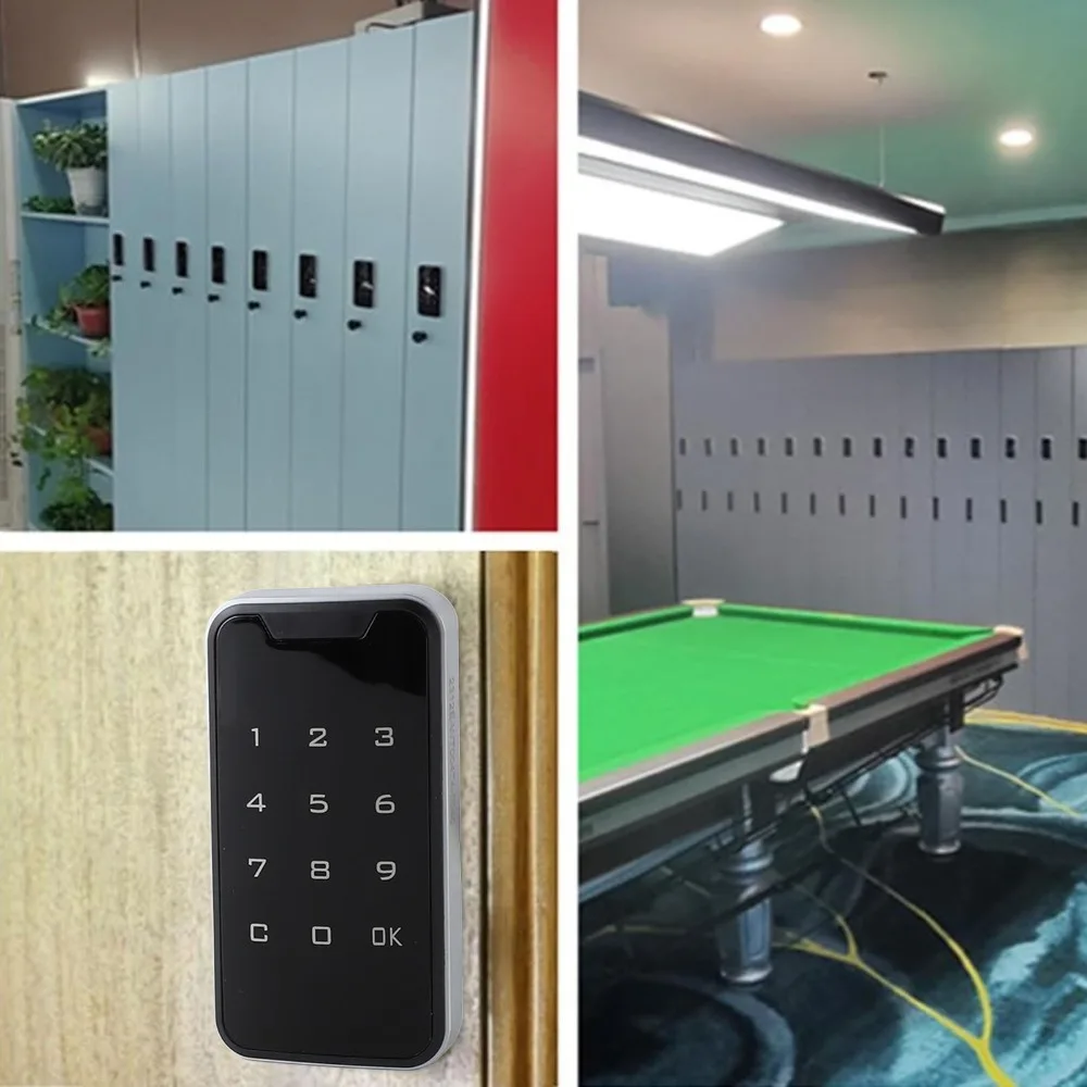 Security Touch Keypad Electronic Cabinet Lock High Sensitivity Waterproof Smart Cabinet Lock Digital Cabinet Lock Wardrobe