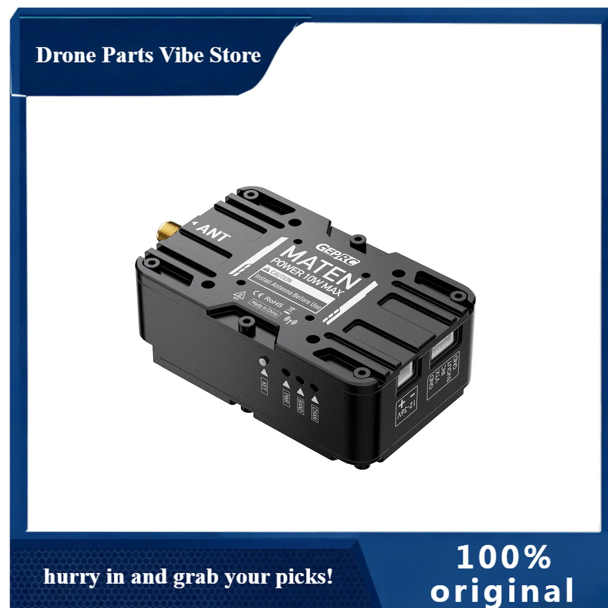 

APGEPRC MATEN 5.8G 10W VTX PRO - 4884-6184 МГц 104 канала 3-8S LiPo