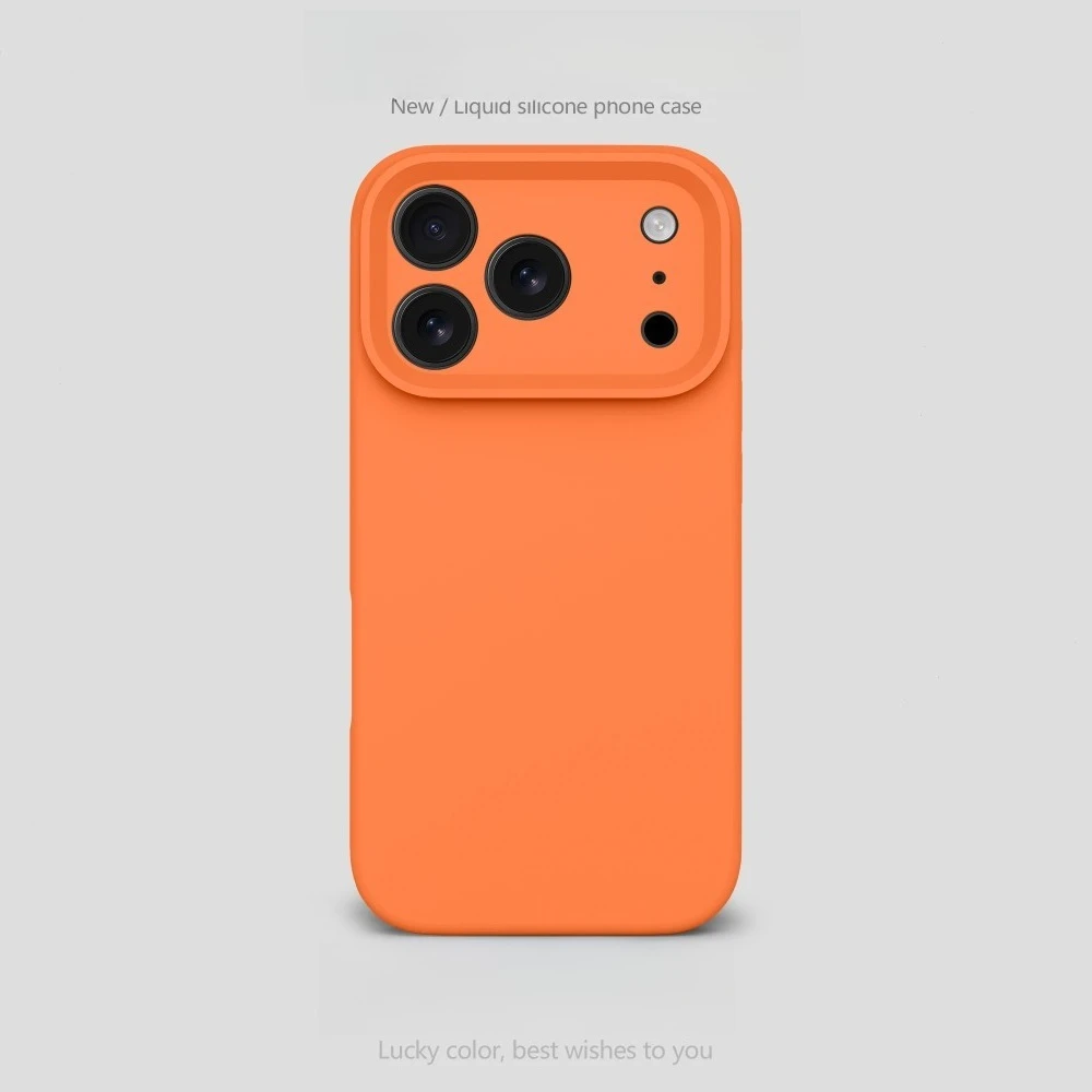 38 Color Official 1:1 Skin Feel  Liquid Silicone Funda Case for IPhone 17 16 Pro Max Camera Protector Anti-drop Soft Coque Cover view 3