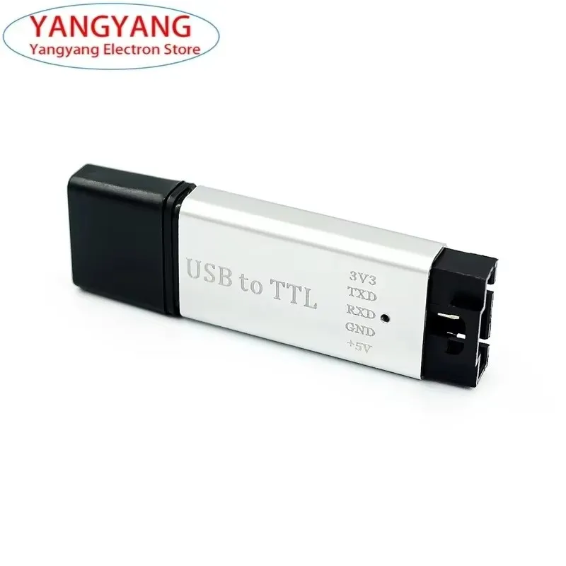 1-5Pcs New Aluminum Shell CP2102 USB to TTL Serial Port Module UART Serial Converter STC Downloader Download Line CP2102 Module
