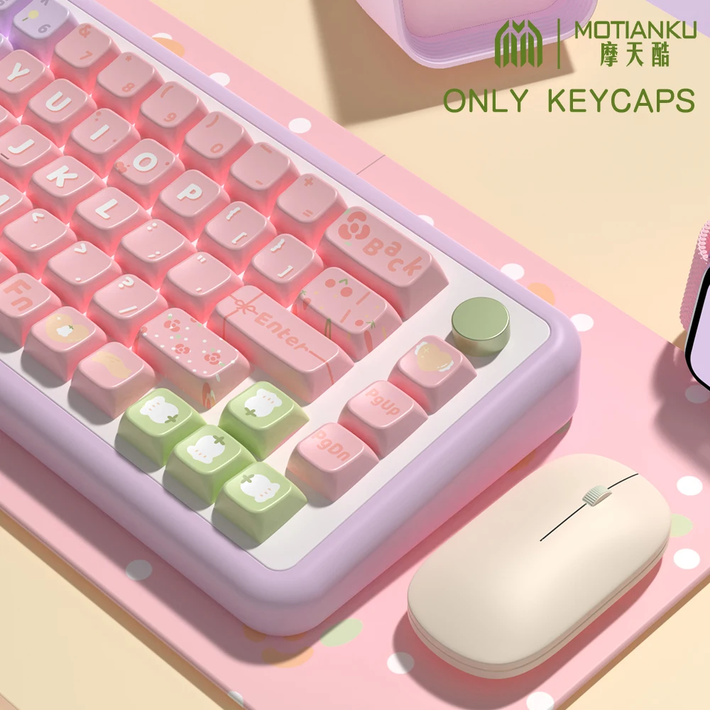 Imagem -03 - Teclas Originais do Tema para Teclado Mecânico Anime Pbt Keycap Perfil Bonito Layout Iso Personalizado 137 Teclas 158 Teclas